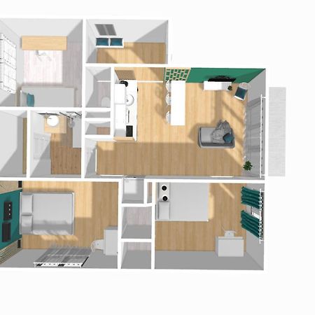 גרנובל Home Ganusha Cosy 3 Chambres Parking Gratuit Balcon מראה חיצוני תמונה
