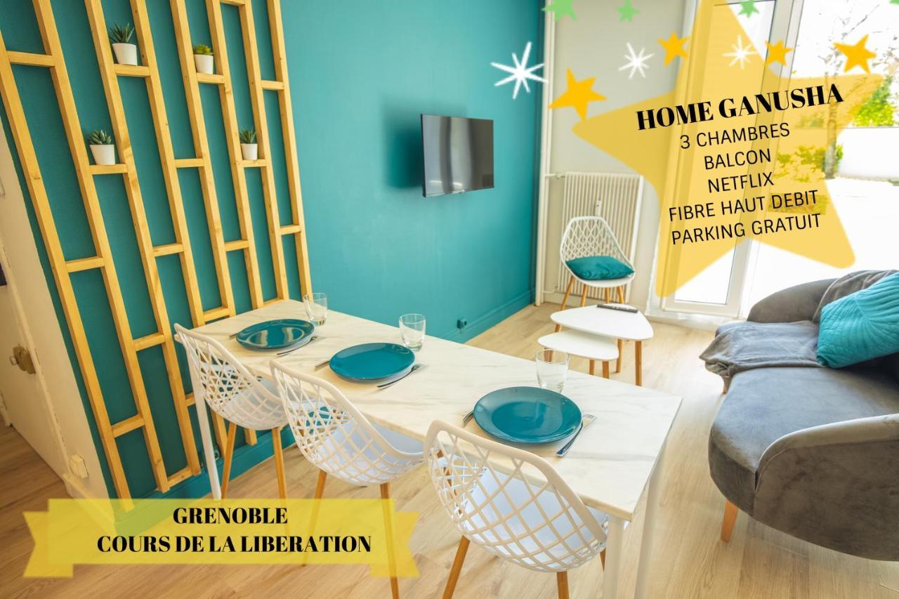 גרנובל Home Ganusha Cosy 3 Chambres Parking Gratuit Balcon מראה חיצוני תמונה